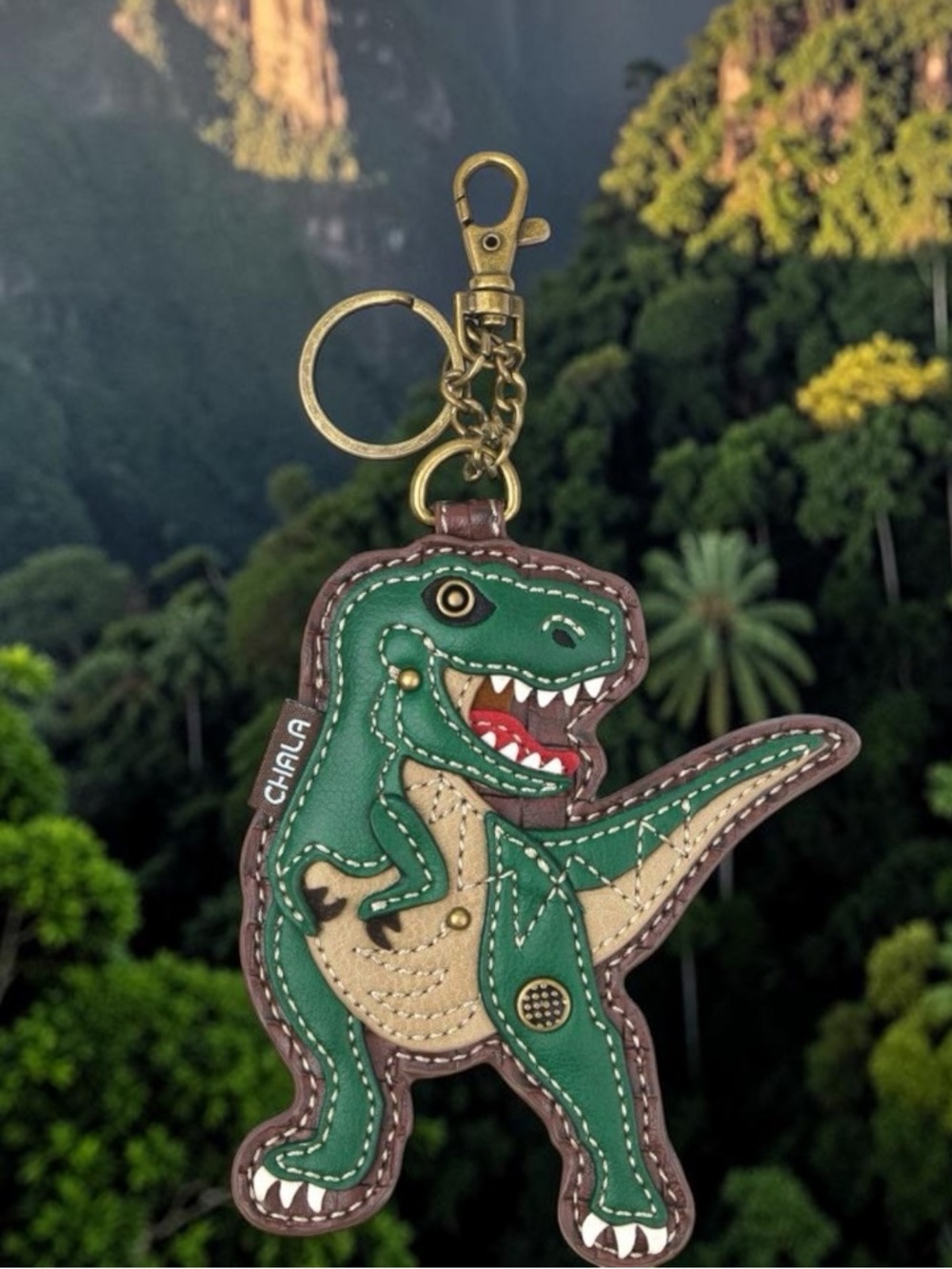 Chala T-Rex bag charm coin purse key fob keychain NWT HARD TO GET